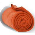 Fleece Throw Blanket 50"x60" - Orange **** FREE RUSH ****